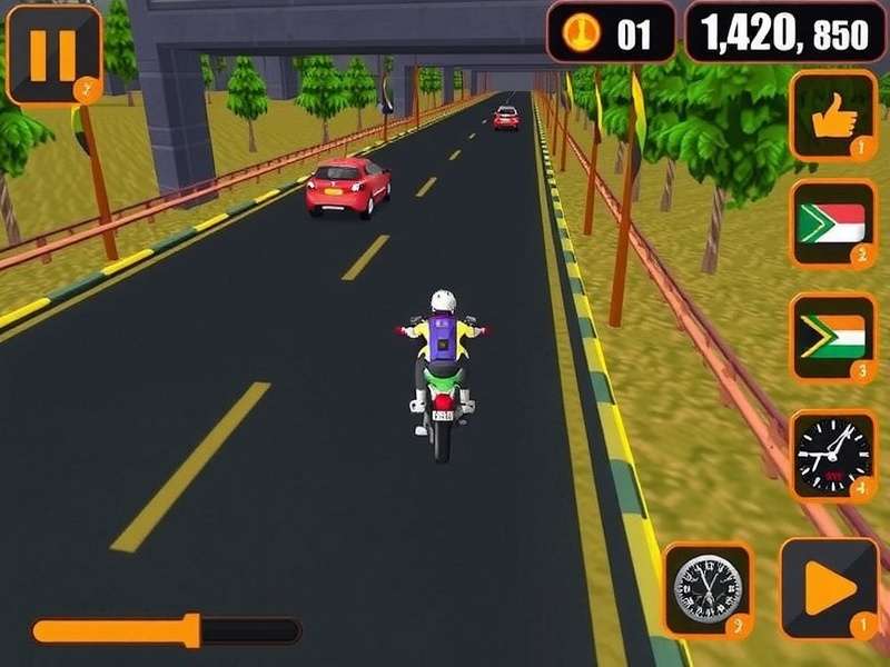 Ginger Vroom India Gameplay Screenshot